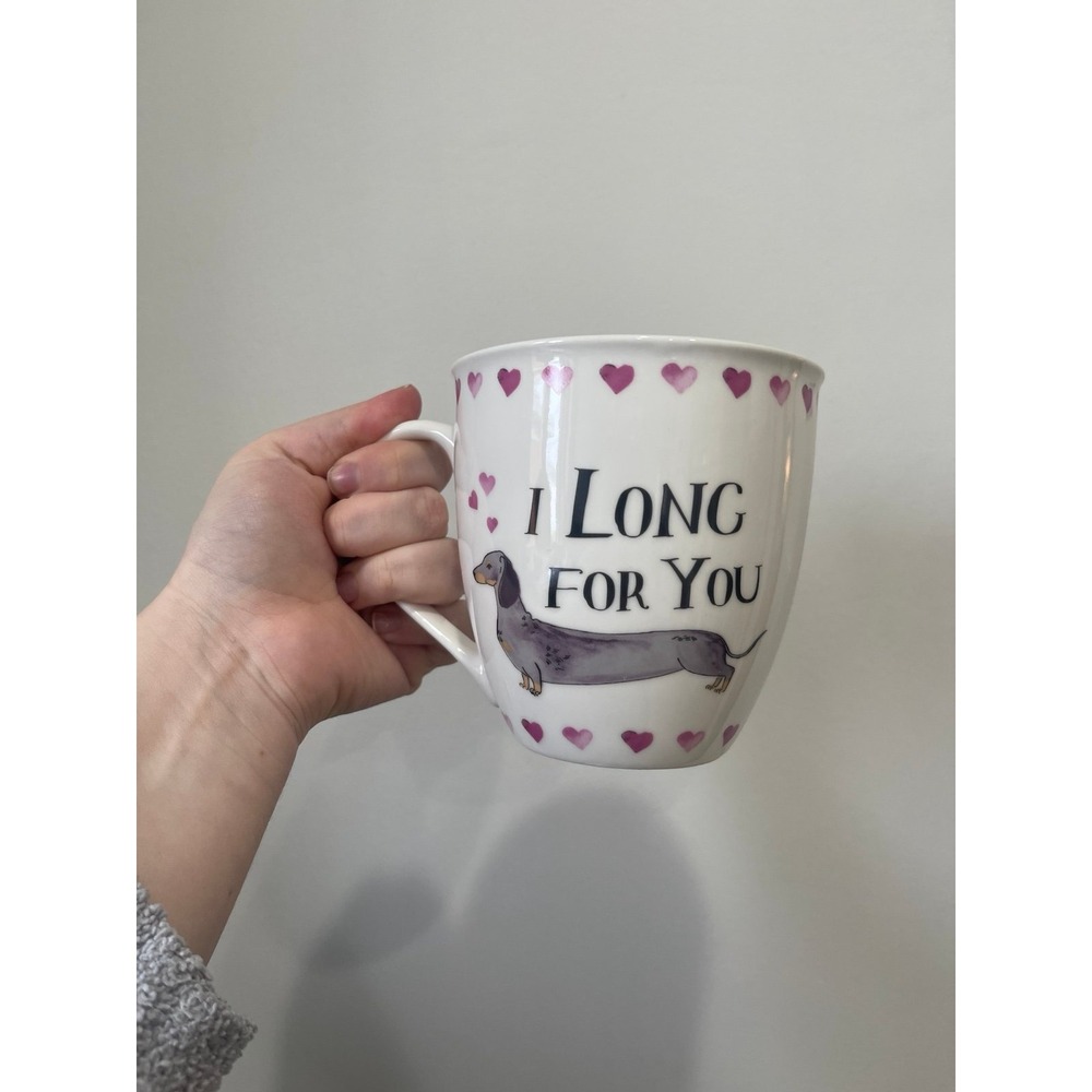 Milly‎ Green 'I Long For You' Dachshund Valentines Day Mug